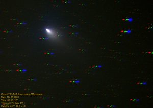 Εικόνα του 73P/Schwassmann-Wachmann-3 (κομμάτι Β) στις 11 Μαΐου 2006, από τον Δημήτρη Κολοβό.